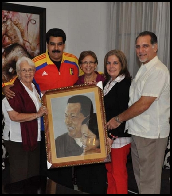 pintura del espia guerrero de regalo a Maduro-tile